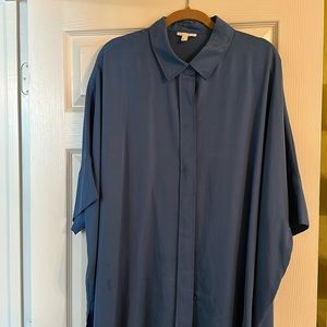 Oversized Beautiful Blue Button down